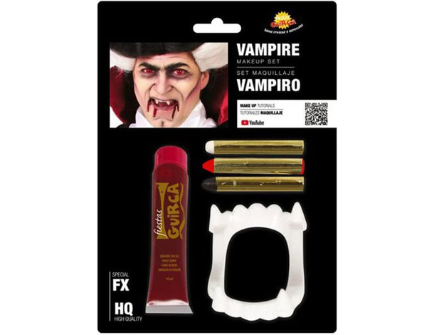 Trucchi Make Up Carnevale Trucco da Vampiro Sangue Finto Denti Per Faccia Viso