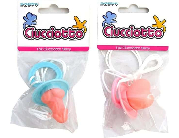 Ciuccio Pisello Pene + Seno Tette Festa Addio al Nubilato Scherzo Sexy Adulti...