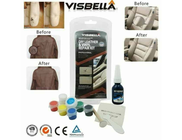 Kit Riparazione Fai Da Te Ripara Pelle Sedili Auto Divani Cuffie Vinile Colori