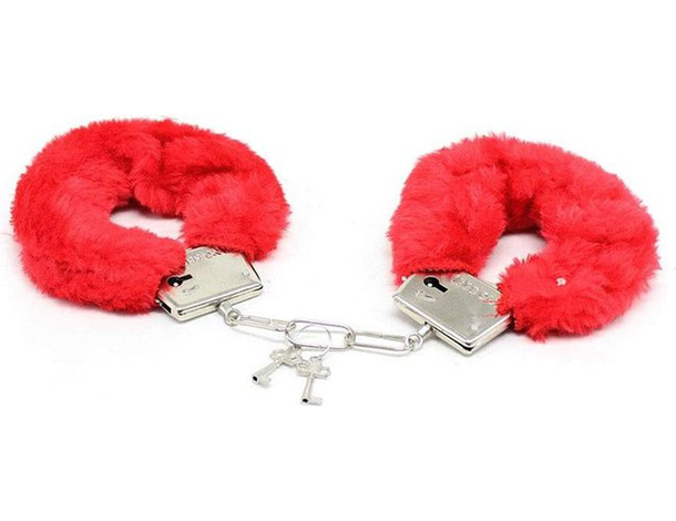 2 Paia Manette Con Pelliccia Principianti Gioco Erotico Coppia Sexy Carnevale...