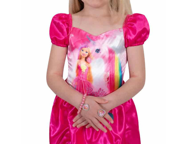 Costume Carnevale Barbie principessa cosplay bambina 3-10 anni festa scuola...