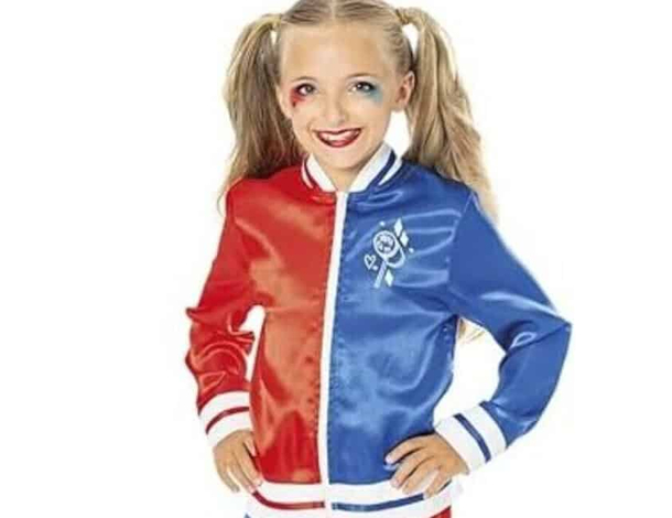 Vestito Carnevale Harley Quinn Suicide Squad bambina 5-10 anni Halloween (5-6...