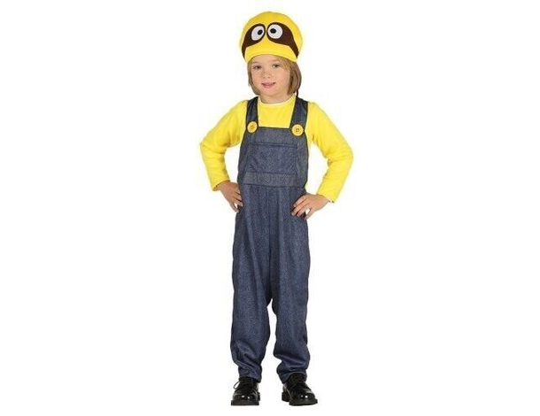 Costume Carnevale da Minion Cattivissimo Me unisex travestimento 7-12 anni...