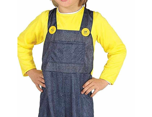 Costume Carnevale da Minion Cattivissimo Me unisex travestimento 7-12 anni...