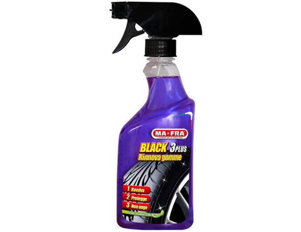 Rinnova Pneumatici Black 3 Plus Italia Protegge e Ravviva Gomme 500 ml
