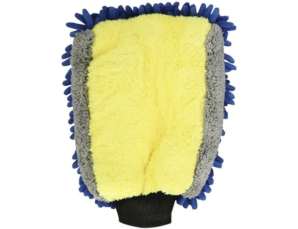 Guanto in Microfibra Double Face Professionale Lavaggio Auto Elimina lo...