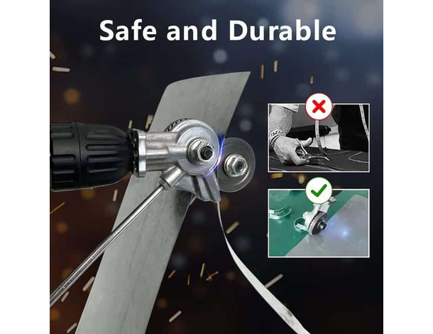 Adattatore per trapano avvitatore forbici taglierina per taglio lamiere...