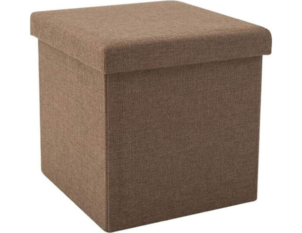 Pouf Contenitore Puff Poggiapiedi in TNT 31x31x31cm Seduta Panca Baule...