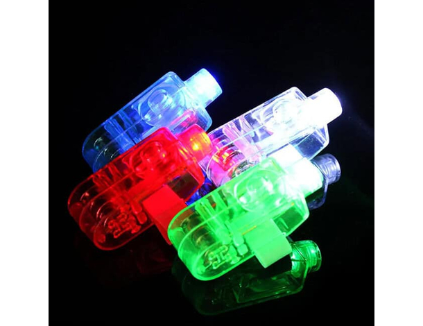 10 Luci a Led Dita Psichedeliche Anelli da Dito a Batteria Colorati Party...