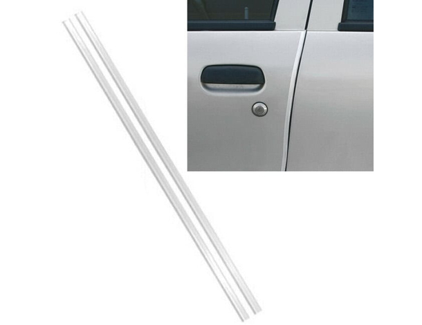 Coppia Salvaporta protezione portiere auto trasparente montaggio incastro 65cm