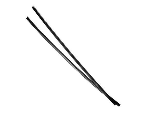 Coppia Gommini Spazzola Tergicristallo 61cm Universali 6,5mm Nero Con rotaia