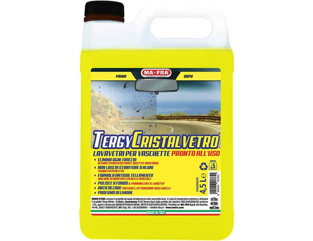 Liquido Lavavetri Tergy Cristalvetro Pronto all'Uso Anticalcare 4.5 Litri