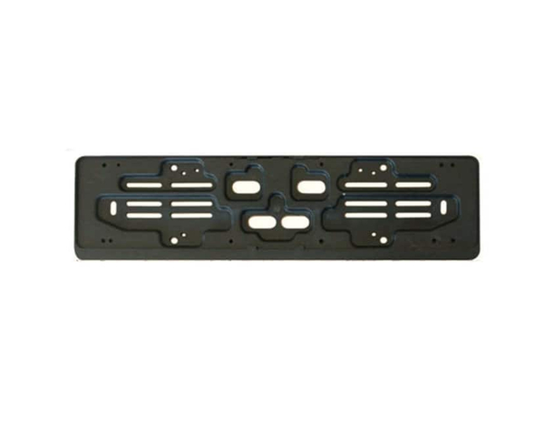 Portatarga Posteriore in plastica Nero Fissaggio Rapido Auto Europeo 525x130mm