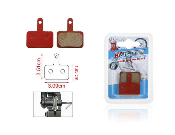 8x Pastiglie per Freni Bici MTB Bicicletta Rettangolari 8 Pezzi 3.51 x 3.09...