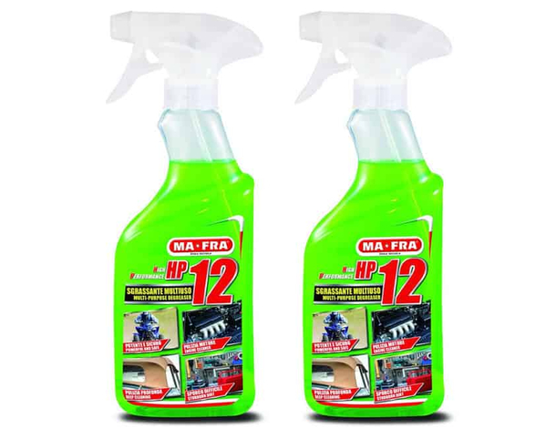 2x HP12 Pulizia Motore Auto Moto Sgrassatore Multiuso Universale 500 ml