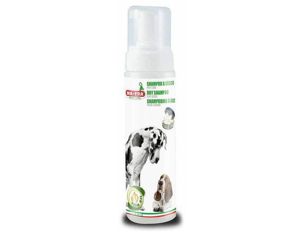 MAFRA Shampoo a secco per lavare cani in casa Idrata la cute del cane 250 ml