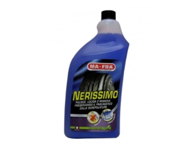 Lucido Ravvivante per Pneumatici Coprente Nerissimo 1000ml Nero Gomme Auto...
