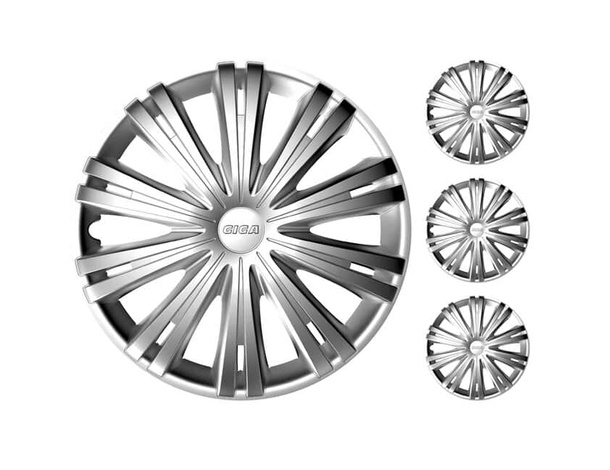 Set 4 Copricerchi Universali Coppe Copriruota Borchie Giga 13"/14"/15"/16" (16")
