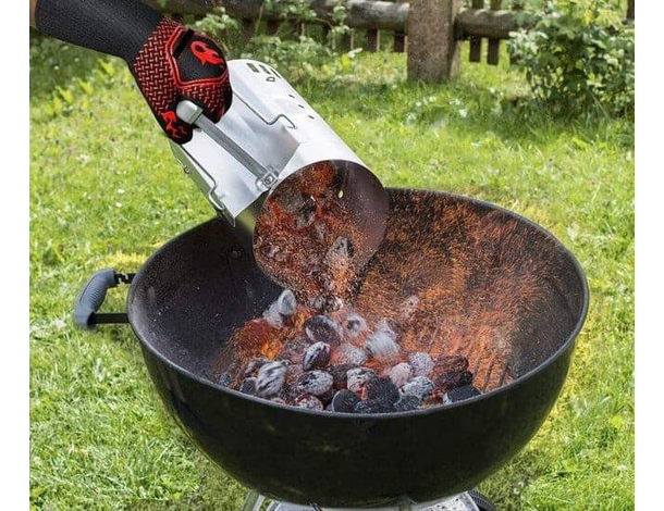 Guanti Barbecue da Cucina Resistenza Resistenti al Calore 800° BBQ Ignifughi...