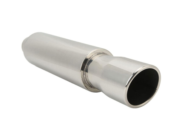 Scarico Sportivo Diametro 90mm Marmitta Auto Universale Tuning Acciaio Cromato