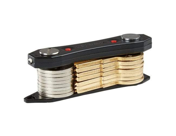 Portachiavi Multifunzione Organizzatore Luce LED Apribottiglie con Batteria...