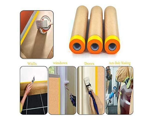 Rotolo Carta per Mascheratura Carrozzeria Auto Moto Verniciatura Varie Misure...