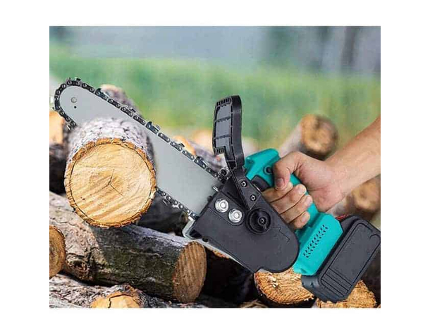 Motosega elettrica a Doppia batteria lama da 12" Pollici con olio automatico...