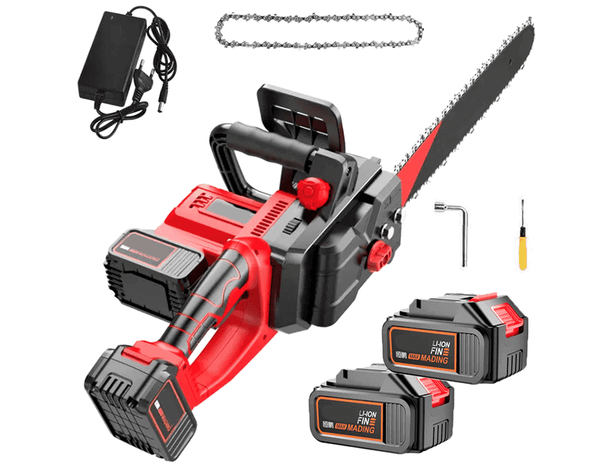 Motosega Elettrica a Batterie 16 Pollici 1600W doppia batteria 4.0Ah attrezzi