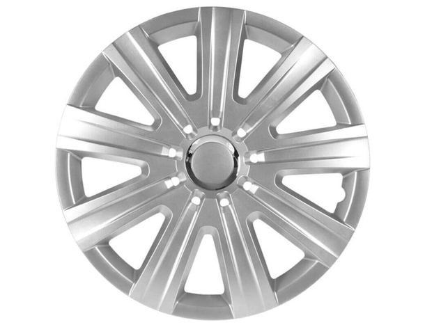 Set 4 Copricerchi Universali Magnum Coppe Copriruota Borchie 13"/14"/15"/16"...