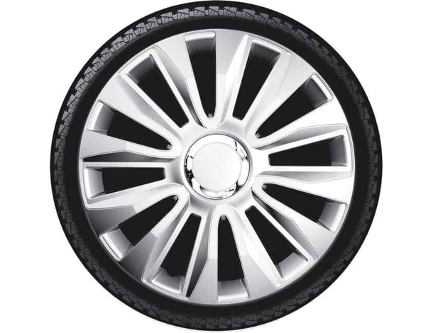 Set 4 Copricerchi Copri ruota Coppa Borchie Auto Avalone 13/14/15/16 Pollici...