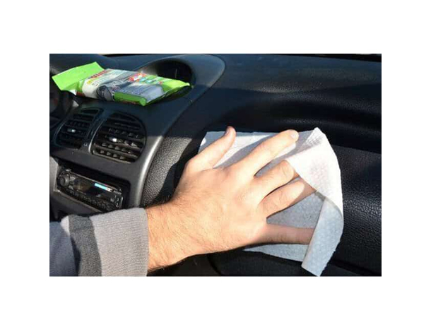 MA-FRA 20 Salviette lava pulisci Cruscotti Effetto satinato auto Wipes satin...