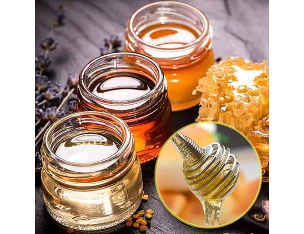 6x Cucchiaio per Miele Bastone Dosamiele Spargimiele da Cucina in Acciaio...