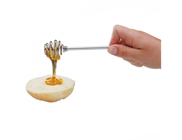 6x Cucchiaio per Miele Bastone Dosamiele Spargimiele da Cucina in Acciaio...