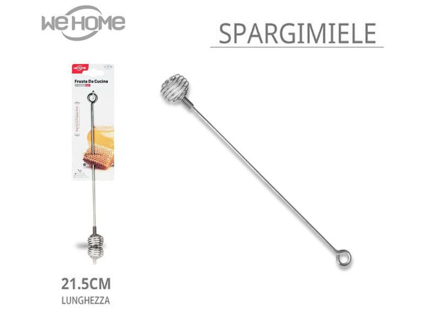 6x Cucchiaio per Miele Bastone Dosamiele Spargimiele da Cucina in Acciaio...