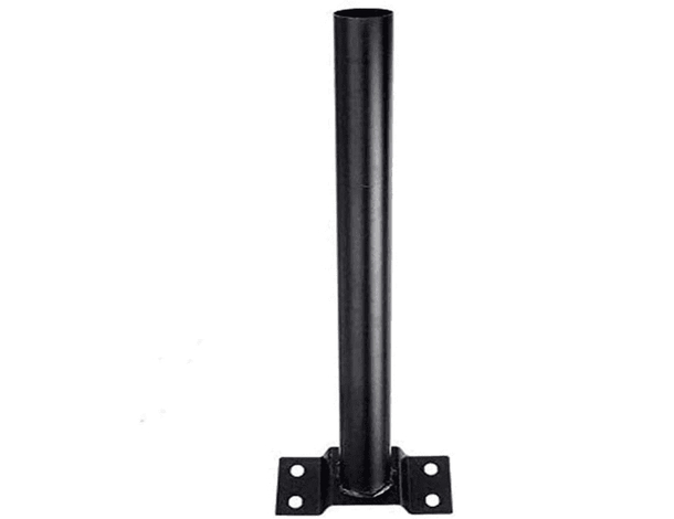 2x Staffa Palo Metallo Lampione Stradale Solare 45cm Universale Supporto Faro...