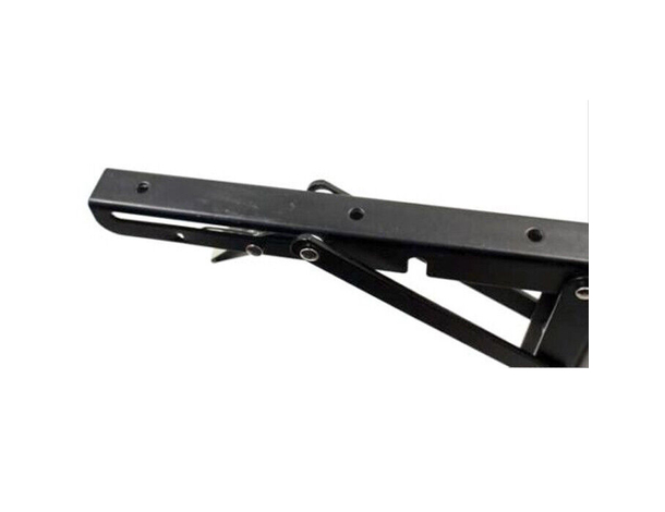 Coppia di Supporti Angolari Staffe Reggi Mensola Nero Richiudibili 400x200mm...