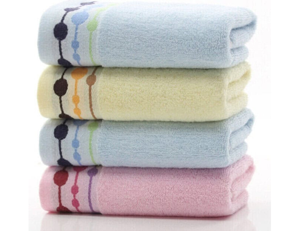 Set 12 Pezzi Asciugamani da Viso Cotone Colorato Morbido 75x35cm Ospite Bagno