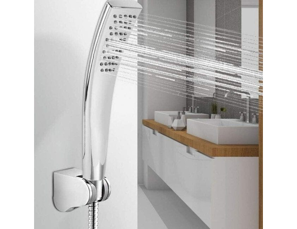 Kit Bagno Doccetta Doccino Soffione Doccia Con Laccio 1,5m e Staffa Moderno...