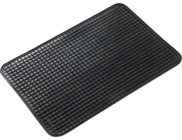 Tappetino per Auto in Gomma Universale Antiscivolo Salva Tappeto Nero 50x40 cm