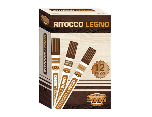 Kit 12 Pezzi Pennarelli Ritocco Riparazione Legno Graffi Mobili Restauro Wood...