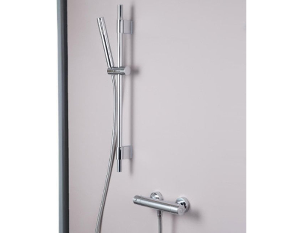 Doccetta Tonda Bagno Doccino Soffione Doccia o Vasca Cornetta Moderno Argento...