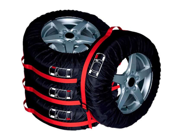 Set 4 Borse Pneumatici 17" a 20" Copriruota Gomme Garage Portaruota Scorta Auto