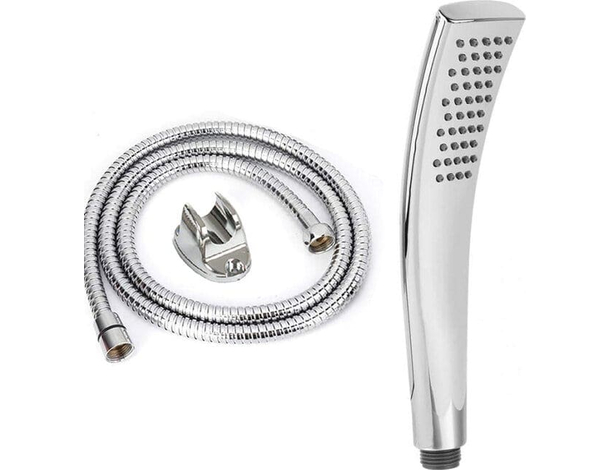 Kit Bagno Doccetta Doccino Soffione Doccia Con Laccio 1,5m e Staffa Moderno