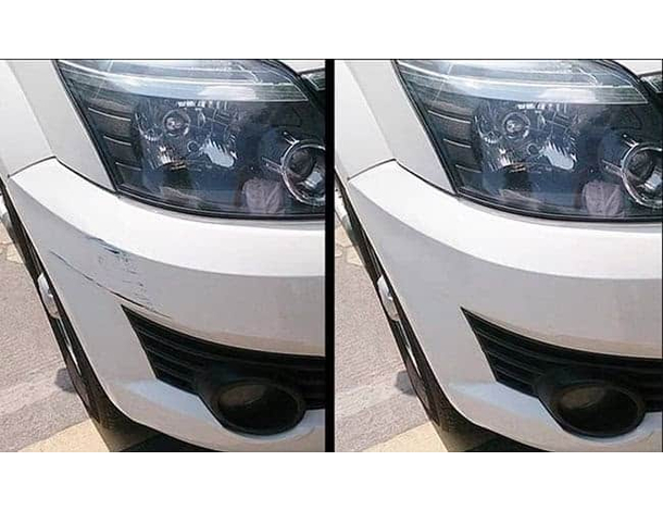 Pasta Rimuovi Cancella Graffi Superficiali su Carrozzeria Grigia Auto Grigio...