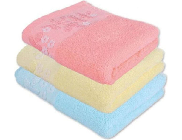 12x Set Asciugamani in Cotone 75x35 cm Ospite Bagno Colorato Morbido Viso