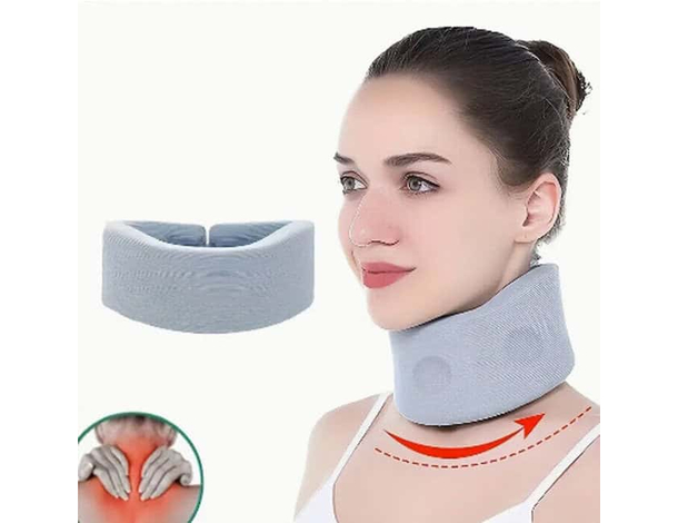 Collare Cervicale Morbido per Collo Fascia Supporto per Collo Regolabile M/L (M)