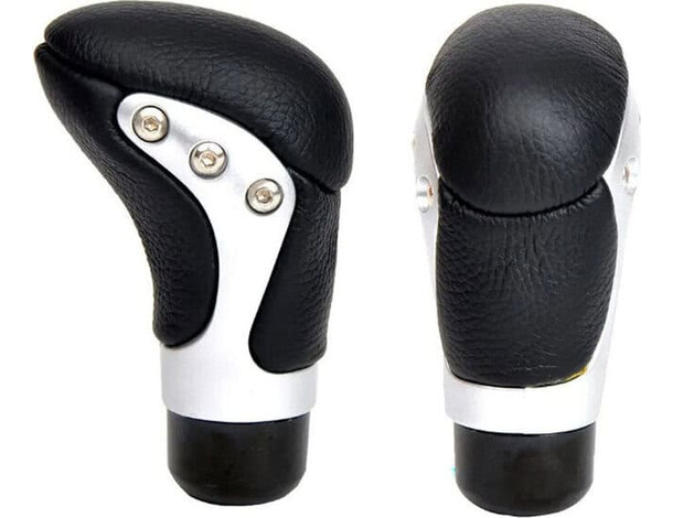 Pomello Leva Cambio Manuale Universale in Similpelle Nero Auto Facile Montaggio