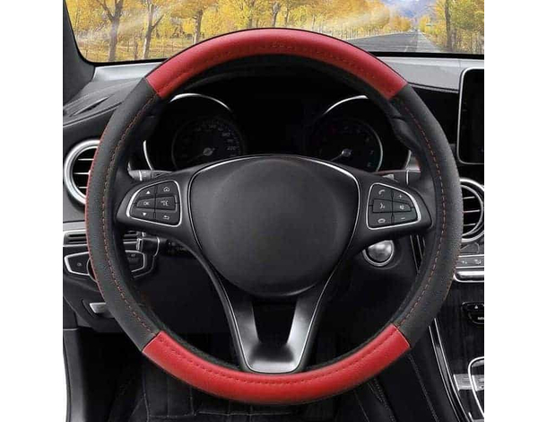 Coprivolante in Similpelle Mod. Prestige Rosso UniversaIe Sportivo Auto...