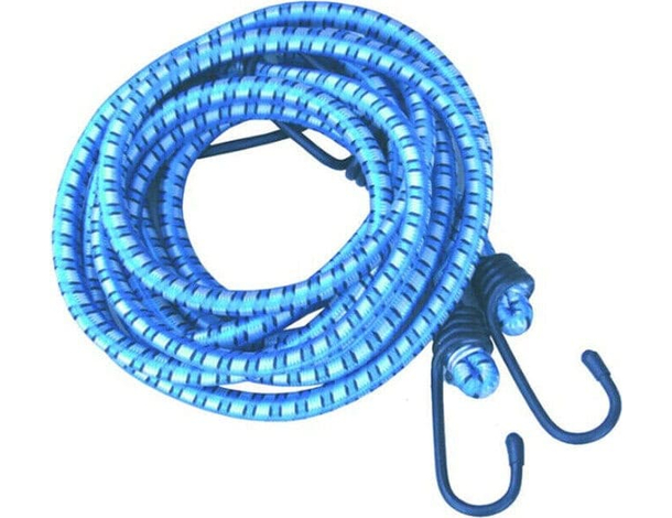 2x Corda Cavo Elastico con Ganci in Metallo 100 cm Fune Corde Portapacchi
