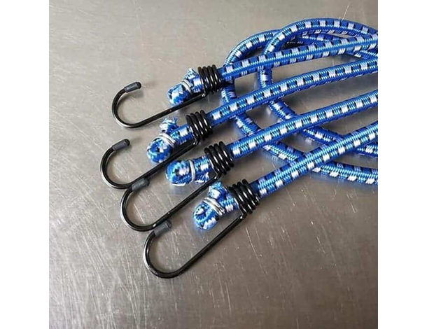 2x Corda Cavo Elastico con Ganci in Metallo 100 cm Fune Corde Portapacchi 4